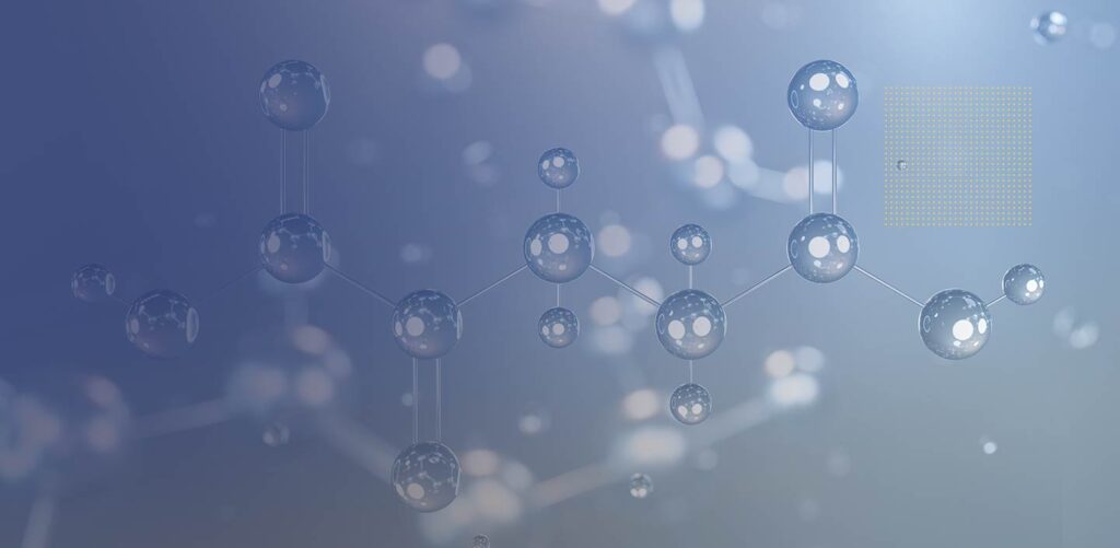 Qu'est-ce que le CA-AKG ? Représentation 3D de la molécule d'alpha-cétoglutarate, mettant en évidence sa structure complexe et ses liaisons atomiques.