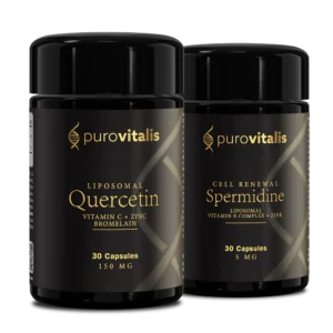Assortiment d'activateurs cellulaires de Purovitalis : quercétine et spermidine