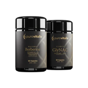 Paquete «Metabolic Renewal», que incluye Berberine Balance y GlyNac Clarity de Purovitalis